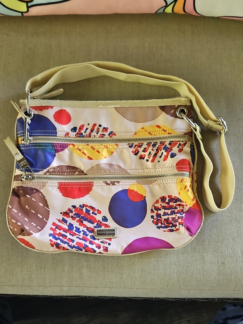 Tyler Rodan Yellow Multi-Color Crossbody Bag